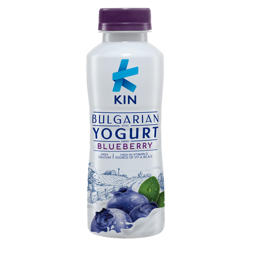 [14132] KIN Yoghurt 200ml (Blueberry)