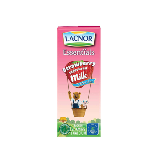 [14327] Lacnor Milk 180ml Flavoured (Strawberry)