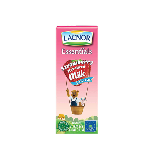 [14329] Lacnor Milk 180ml Flavoured (Low Fat Strawberry)