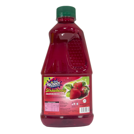 [12057] Ooh Sunny Cordial 1Ltr (Strawberry)