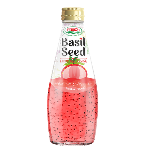 [12201] Nawon Basil Seed Drink 290ml (Strawberry)