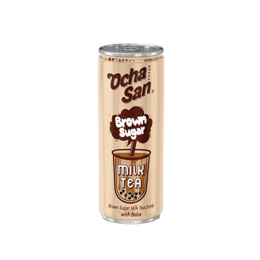 [16213] Ochasan Milk Tea 230ml (Br Sug Boba)