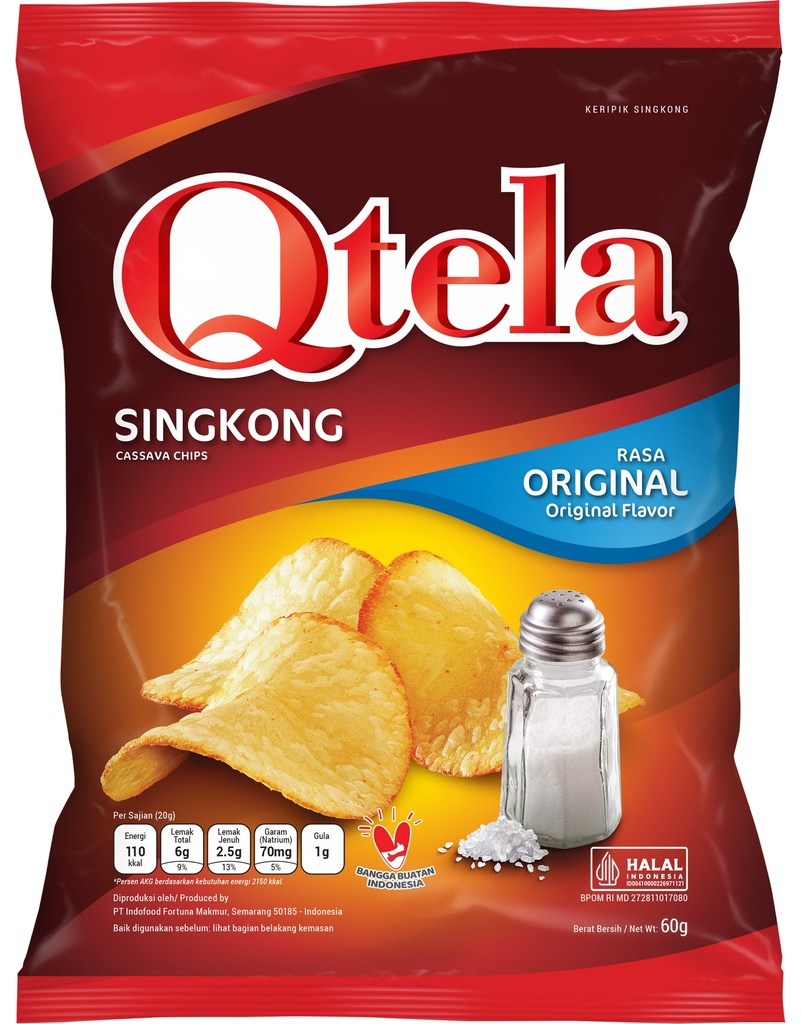 Qtela Cassava Chips 60g (Original) Short Expiry