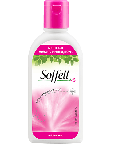 Soffell Repellent Mosquito Lotion Pink 60ml