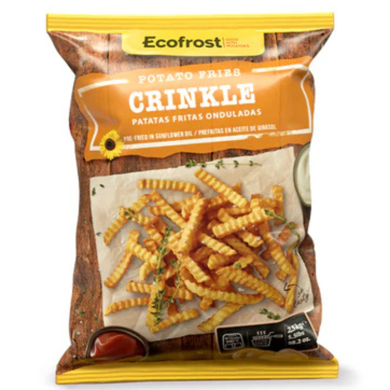 Ecofrost Potato Fries Crinkle Cut 2.5Kg
