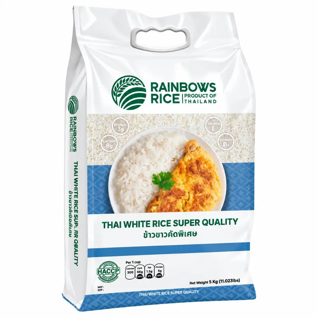 Rainbows Thai Long Grain White Rice 5Kg