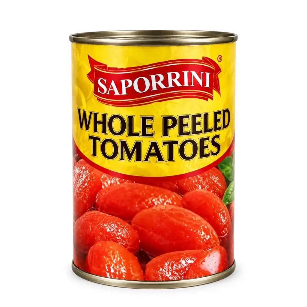 Saporrini Whole Peeled Tomato 800g