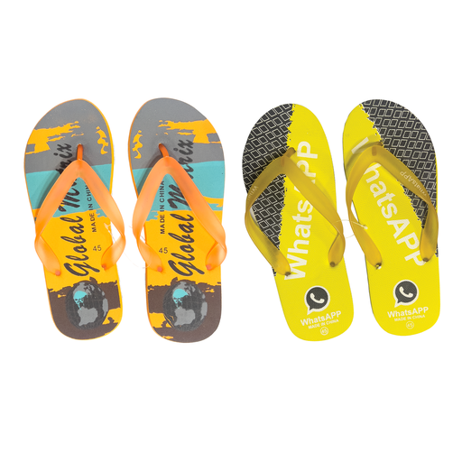 [68025] Slippers - Mens Mix Color Brand