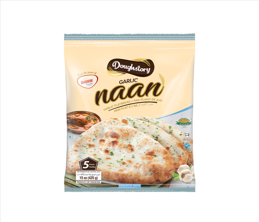 [48022] DoughStory Garlic Naan 425g (5 Pcs)