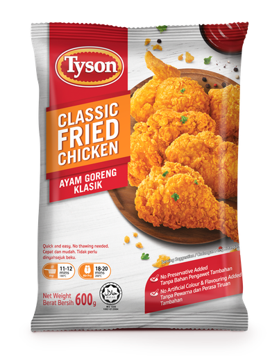 [48803] Tyson Chicken Classic Fried 500g / 600g