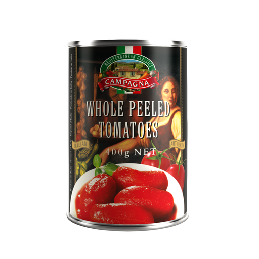 [42401D] Campagna Whole Peeled Tomato 400g Damaged