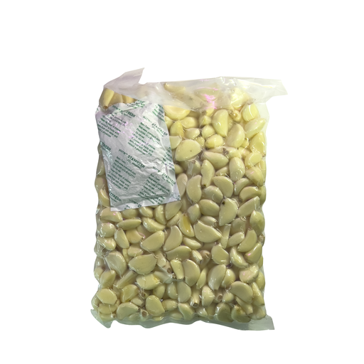 [46034D] Garlic Peeled White 1kg Vacc Pack Damaged