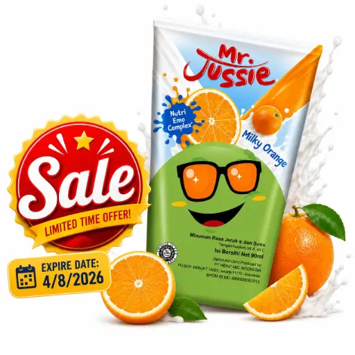[12232S] Sale Mr Jussie Milky 90ml (Orange) 