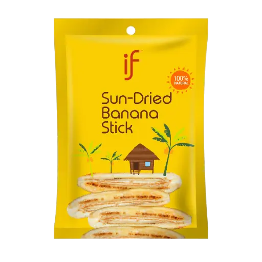 [23076] IF Sun Dried Banana Stick 60g