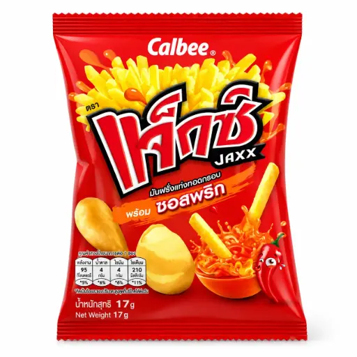 [23252] Calbee Jaxx Chips Red 17g