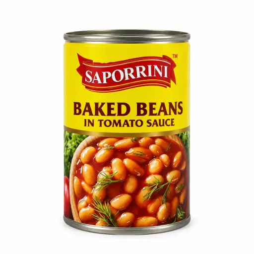 [42511] Saporrini Baked Bean In Tomato Sauce 425g